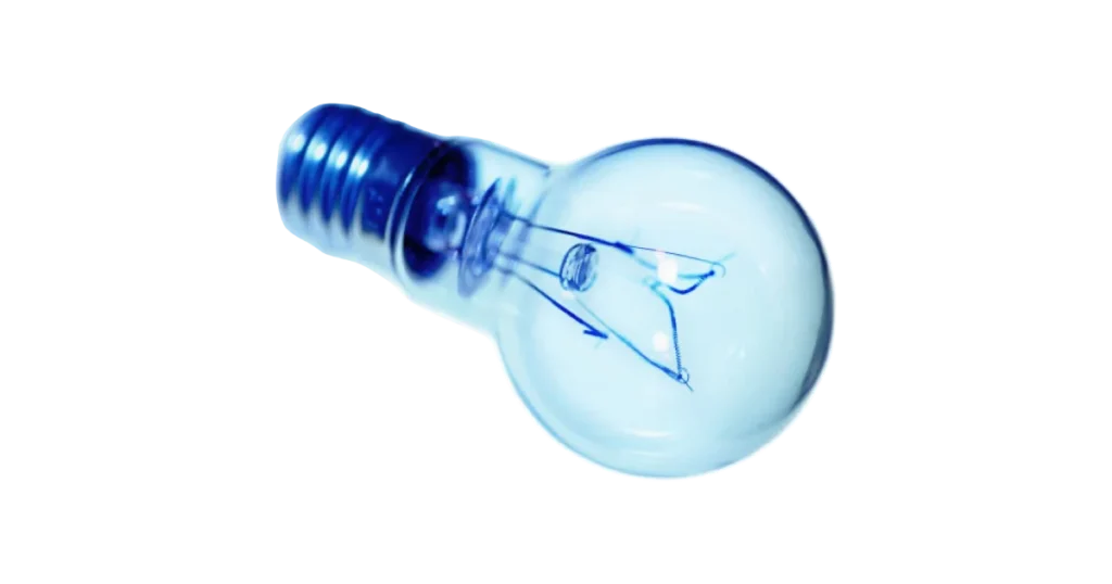 a light bulb transparent